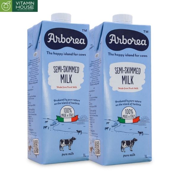 Sữa tươi ít kem Arborea 1L