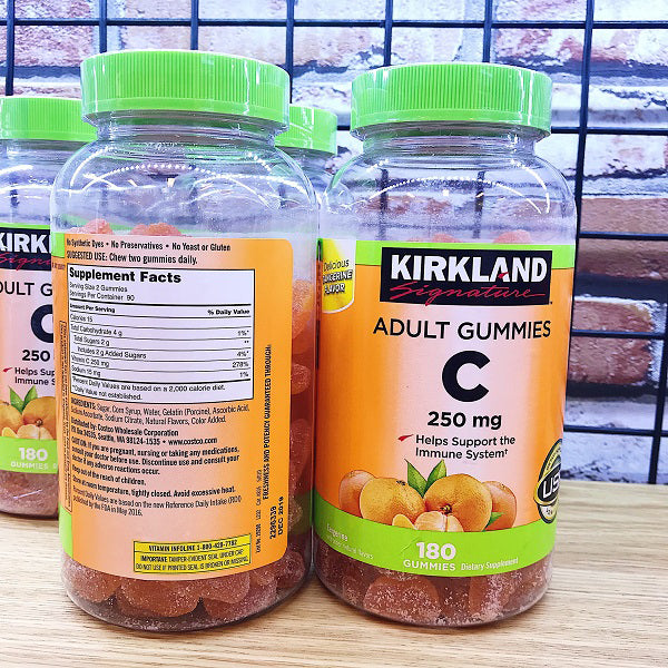 Gummy Adult Vitamin C 250mg Kirkland 180v