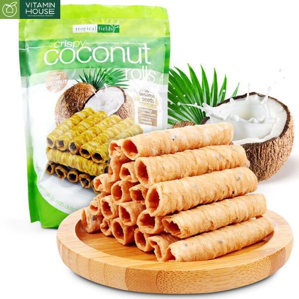 Bánh ống Crisy Coconut Rolls Xách Tay