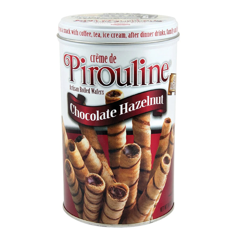 Bánh Quế Chocolate Hazelnut Pirouline Mỹ Lon 400g