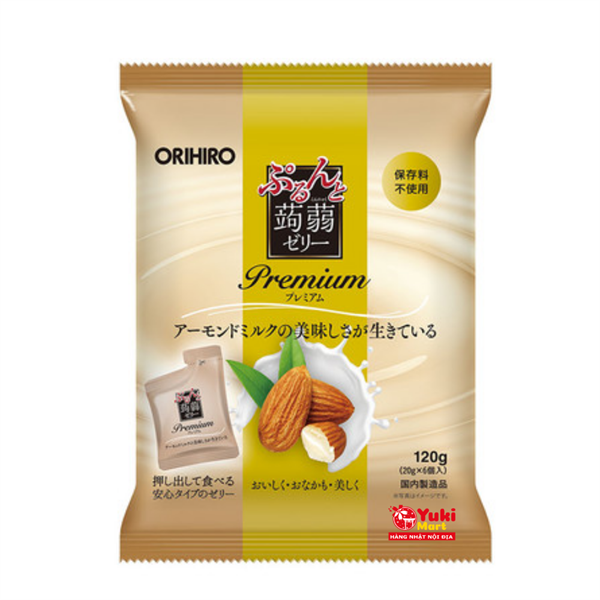 Thạch Orihiro Premium Vị Sữa Hạnh Nhân 120G