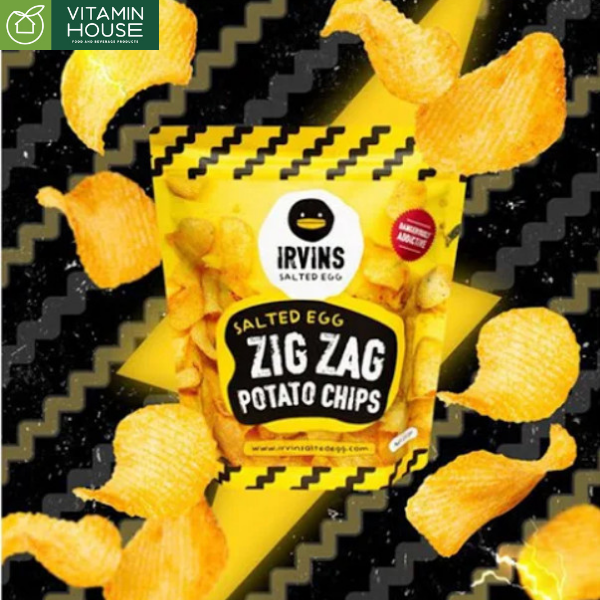 Khoai Tây Trứng Muối Zig Zag IRVINS 105g
