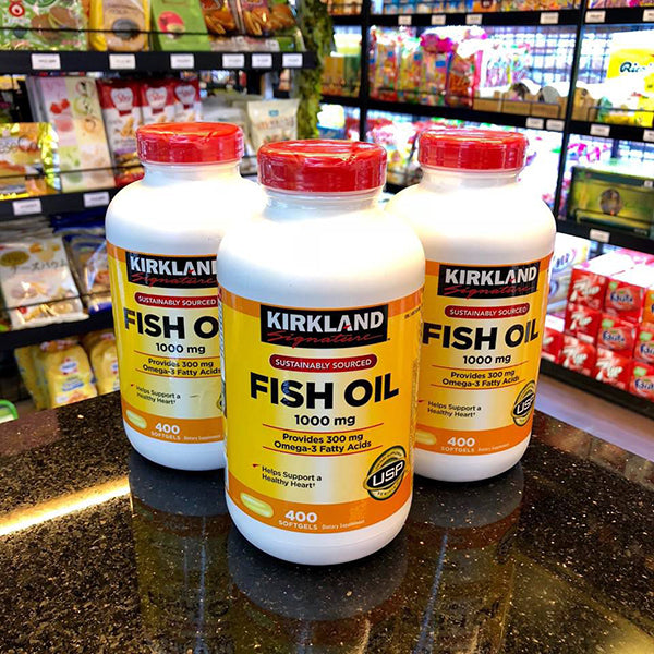 Dầu cá Kirkland 1000mg Mỹ 400v