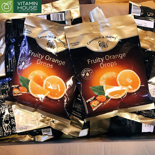 Kẹo Đức 100g - Fruity Orange Drops