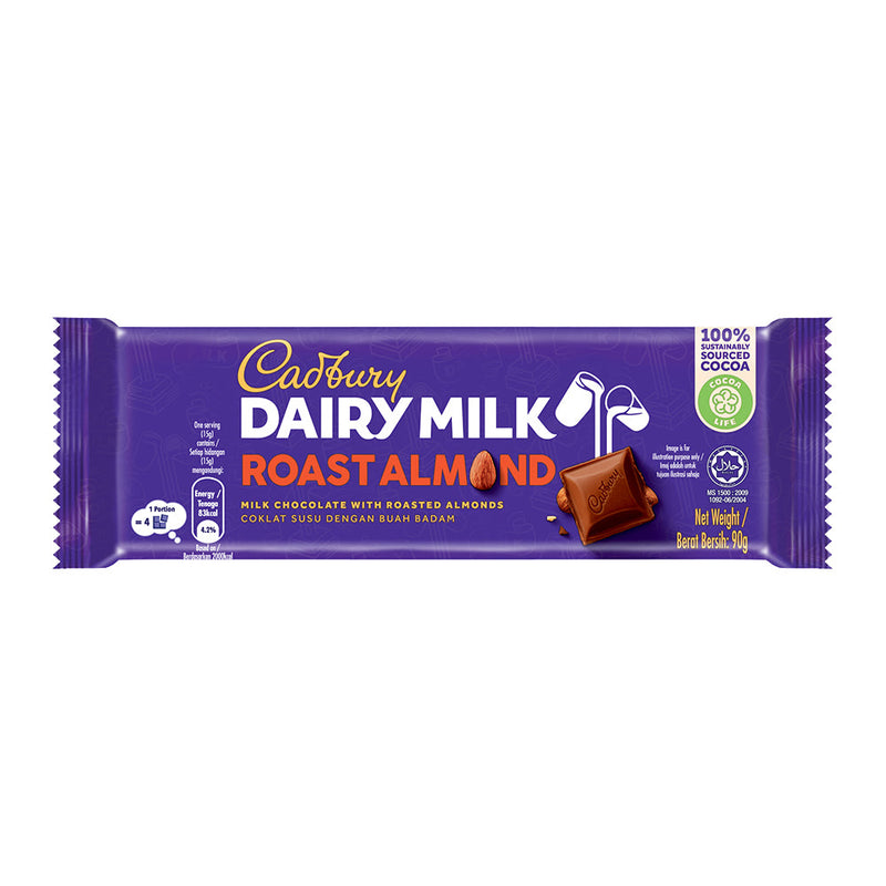 Chocolate Sữa Nhân Hạnh Nhân Cadbury Dairy Milk 90g