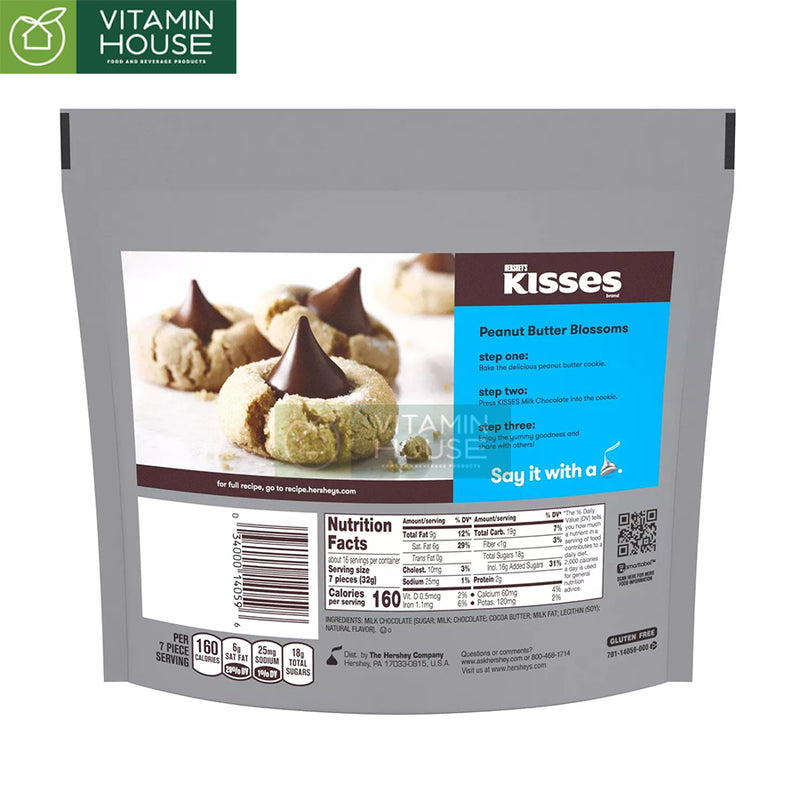 Chocolate Kisses Milk Chocolate 306g (Share Pack)