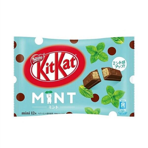Bánh Xốp KitKat Vị Bạc Hà Nestle Nhật Gói 11 Thanh