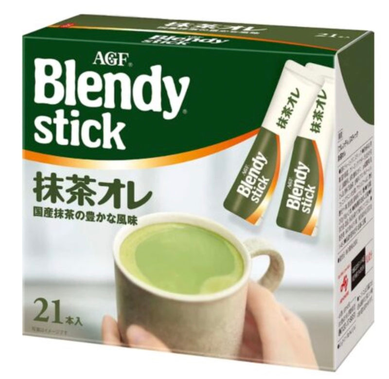 Trà Sữa Trà Xanh Matcha Blendy Stick Nhật Hộp 21 Gói