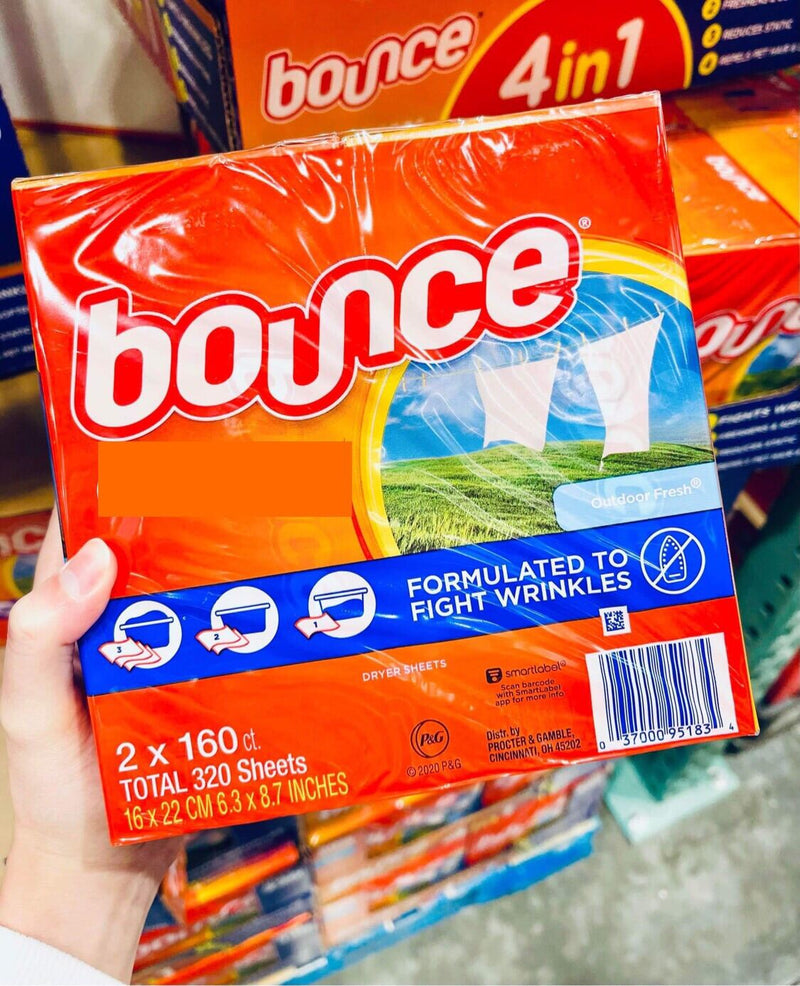 Giấy thơm quần áo Bounce Mỹ 160 tờ