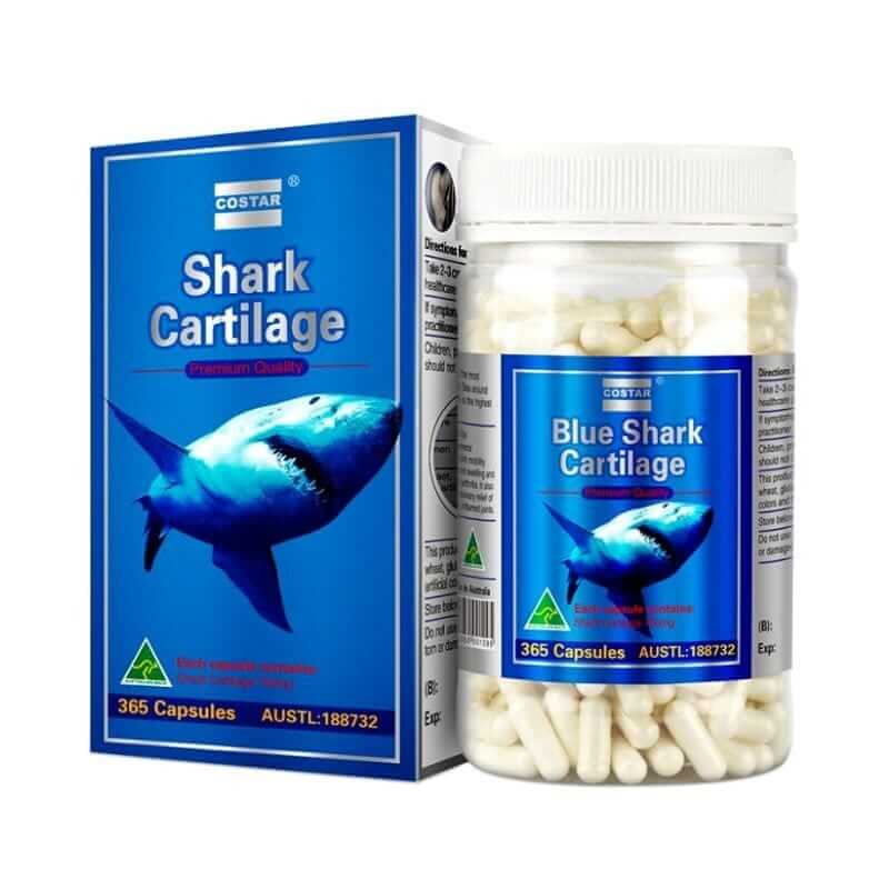 Viên Uống Bổ Khớp Sụn Vi Cá Mập Shark Cartilage Costar Úc Hộp 365 Viên