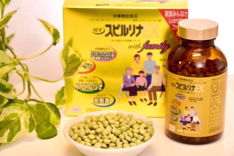 Hộp Tảo Xoắn Vàng Spirulina EX Family 1000 Viên