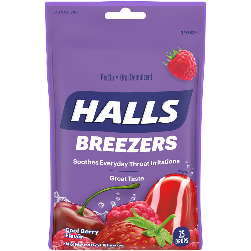 Kẹo Ngậm Trị Ho Halls Cool Berry Flavor 25v