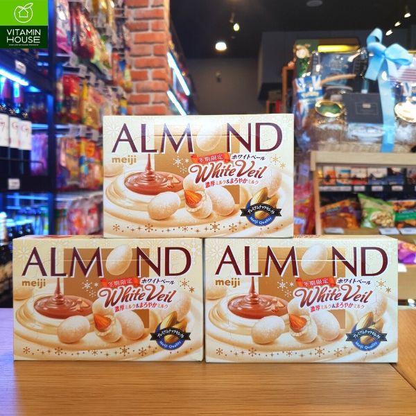 Kẹo Socola almond Meji trắng