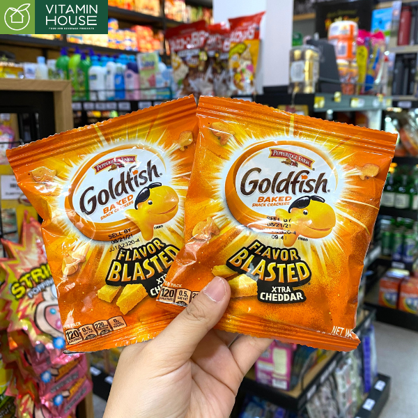 Bánh Cá Goldfish Xtra Cheddar Mỹ