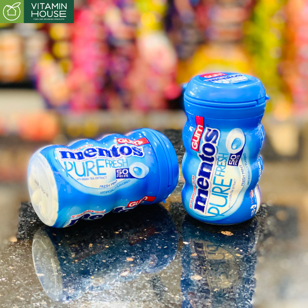 Gum Mentos Pure Fresh Mint Mỹ 50P