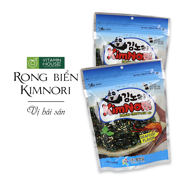 Snack rong biển KIMNORI vị hải sản 40g ( x.dương )