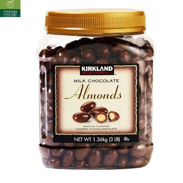 Kẹo Chocolate Kirkland Milk Almond 1.36kg