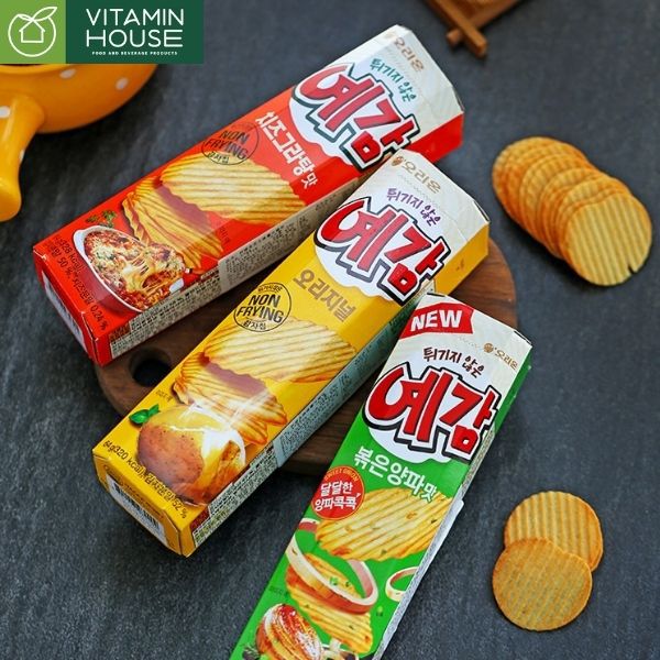 Snack Khoai Tây Hành Yegam Onion Potato Chips Orion HQ Hộp 64g