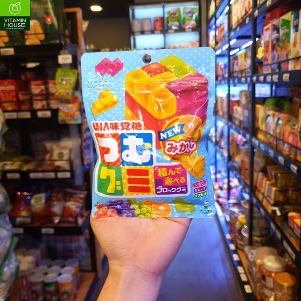 Kẹo Dẻo UHA Block vị trái cây 102g