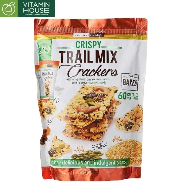 Bánh Quy Crispy Trail Mix Crackers Úc Gói 232g