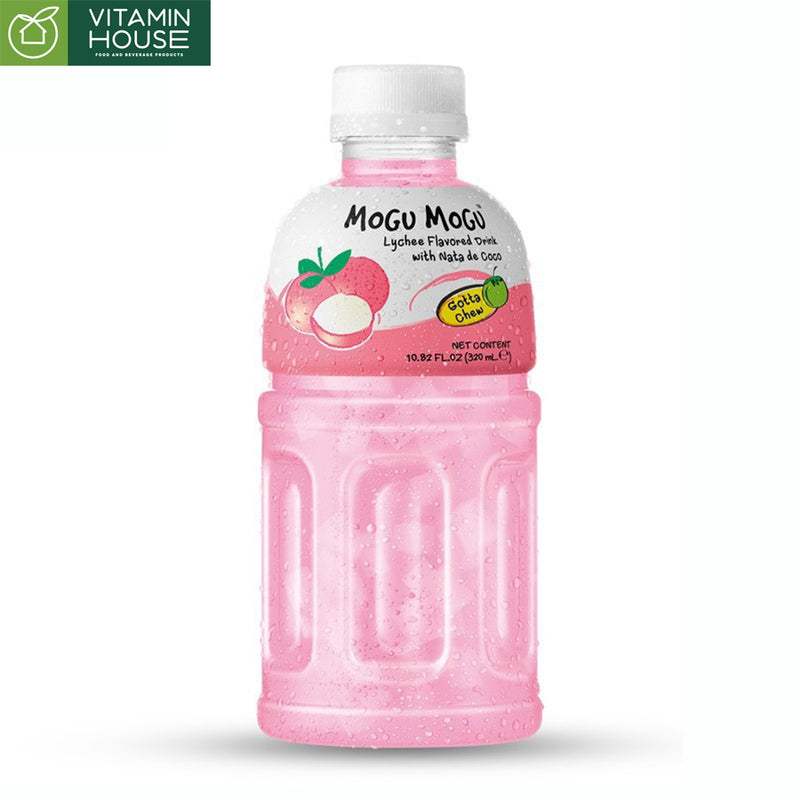 Nước uống Mogu Mogu vị vải với thạch dừa 320ml