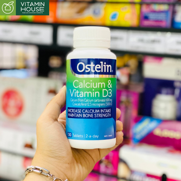 Calcium & Vitamin D3 Ostelin Úc 130v