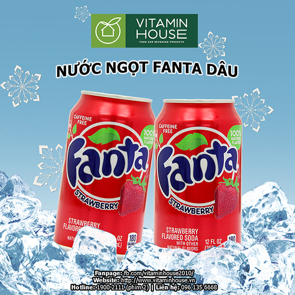 Fanta Dâu Mỹ 355ml