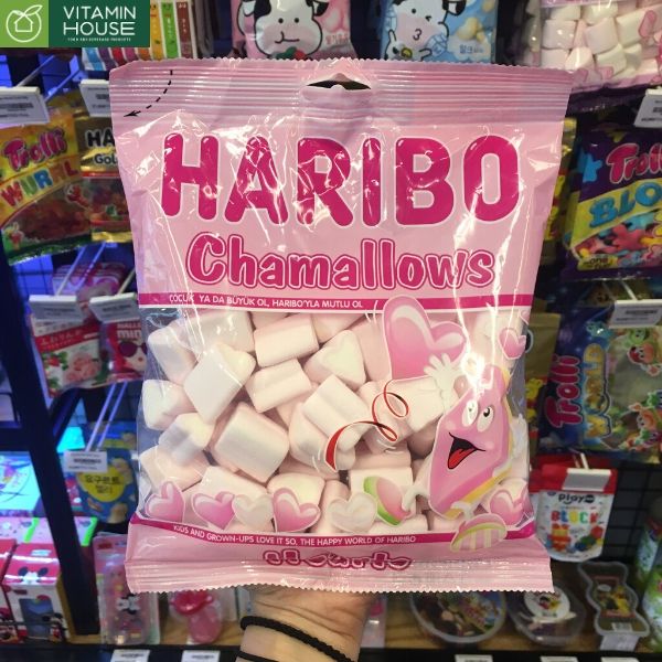 Kẹo xốp Haribo Chamallows Hearts 150g