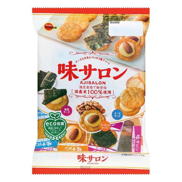 Bánh Gạo 3 Vị Tổng Hợp Bourbon Ajisalon Nhật Gói 65g