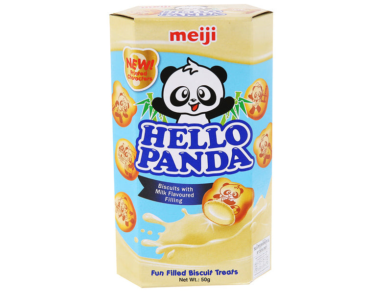 Bánh Quy Gấu Vị Sữa Hello Panda Nhật Hộp 50g (Xanh)