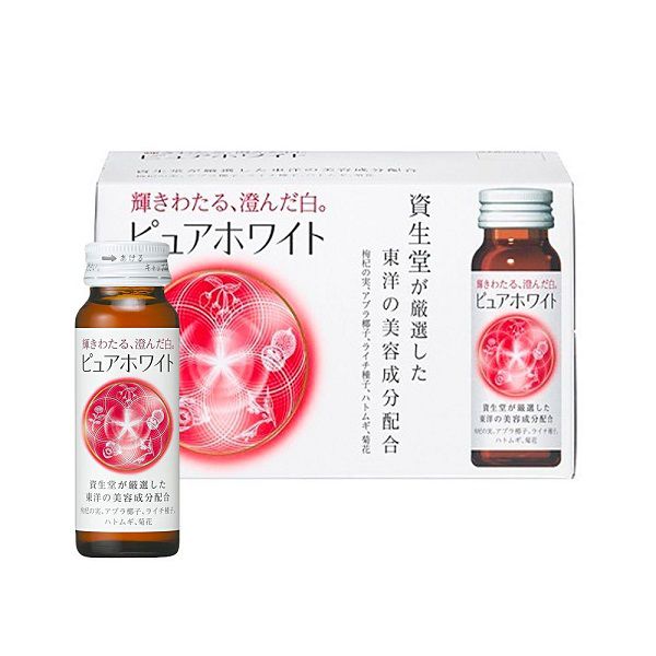 Nước Uống Trắng Da Collagen Pure White Nhật Hộp 10 Chai