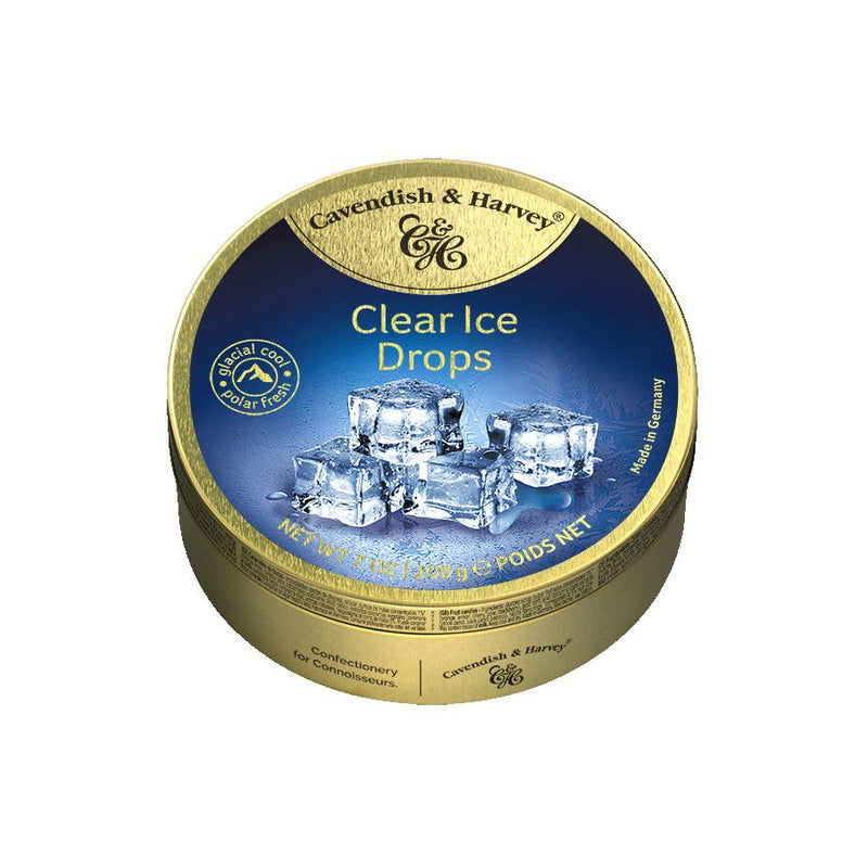 Kẹo Hộp Thiếc C&H Đức Clear Ice Drops 200g