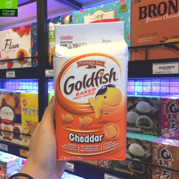 Bánh Quy Con Cá Vị Phô Mai Goldfish Pepperidge Mỹ Gói 187g