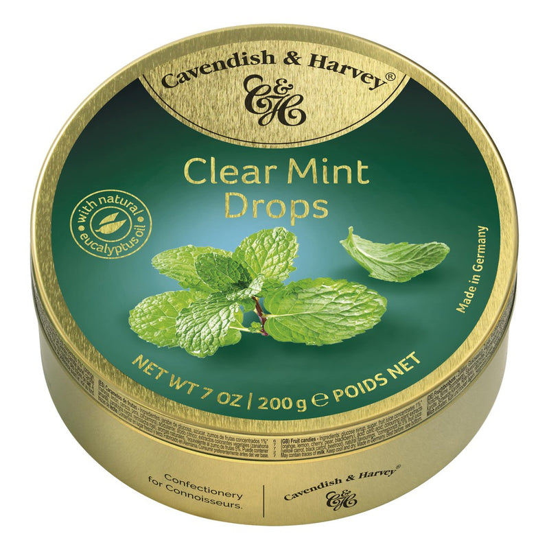 Kẹo Hộp Thiếc C&H Đức Clear Mint 200g