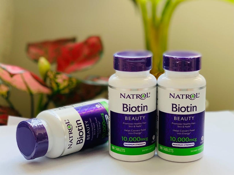 Viên Uống Biotin Natrol 10.000mcg 100v