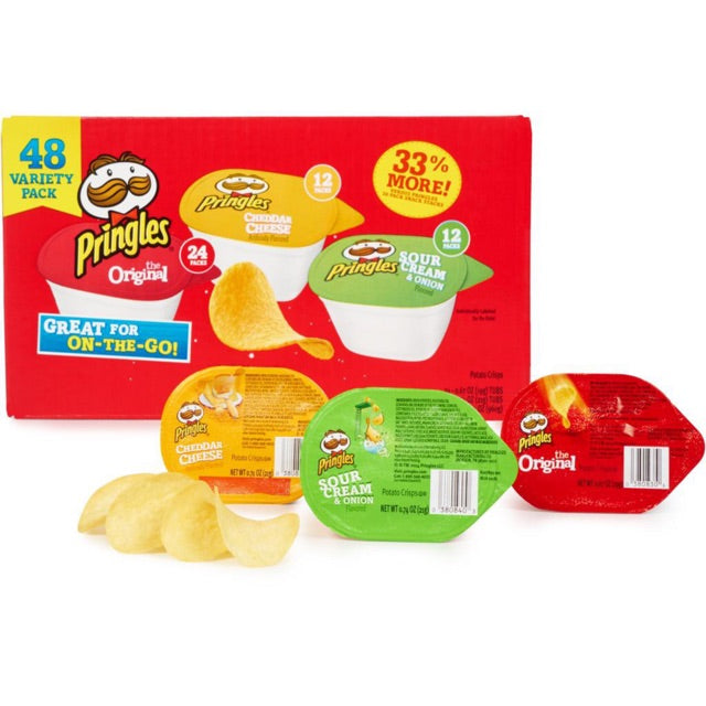 Snack Khoai Tây Vị Kem - Hành Tây Pringles Mỹ Hộp 21g