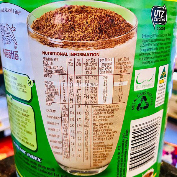 Sữa Milo Nestle Úc 1kg