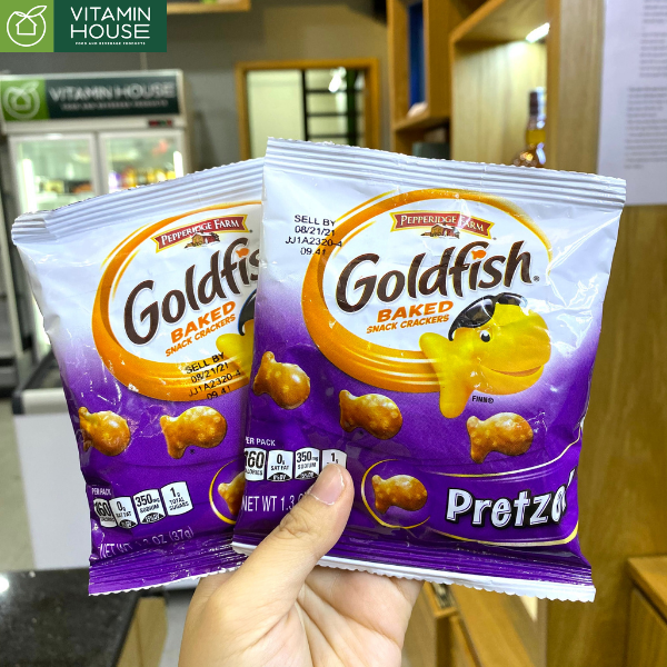 Bánh Cá Goldfish Pretzel  Mỹ 37g