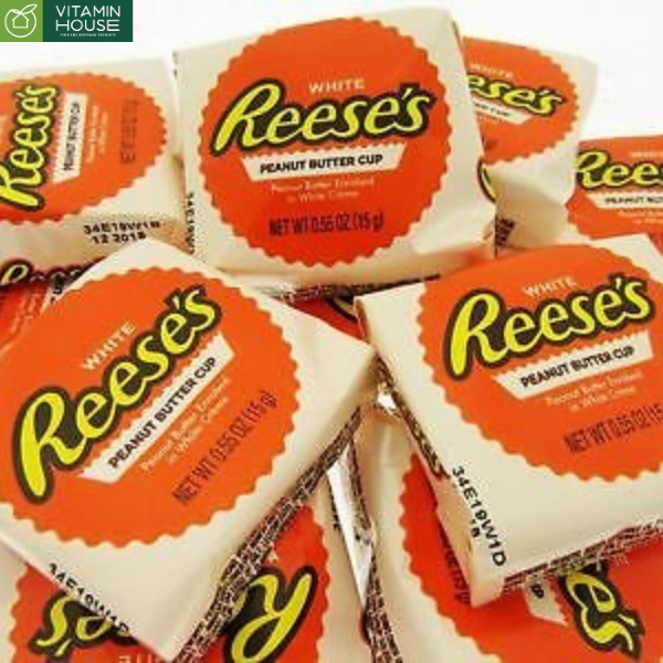 Chocolate White Reeses Peanut Butter Cup 12 Snack Size (cam)