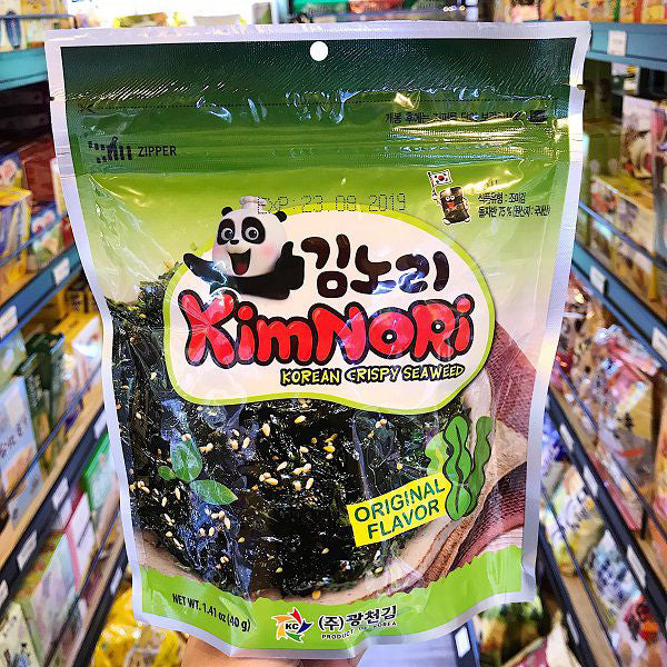 Snack rong biển KIMNORI vị truyền thống 40g ( x.lá )