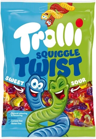 Bịch Kẹo Dẻo Trolli Squiggle Twist 100g