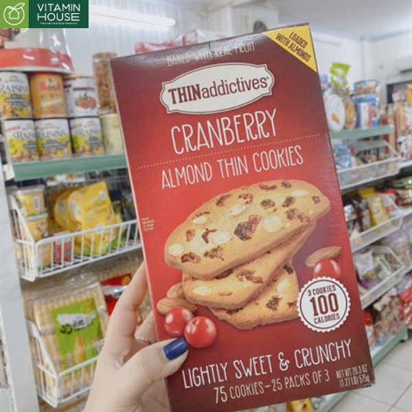 Bánh Quy Cranberry  Almond Thin Cookies 575g