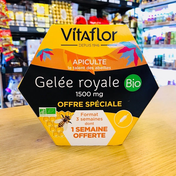 Sữa ong chúa Vitaflor Gelée Royale Bio 1500mg Pháp