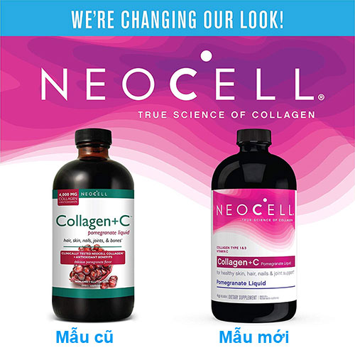 Nước Collagen +C Neocell Lựu Mỹ