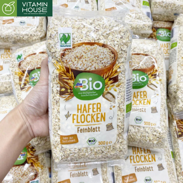 Yến mạch cán dẹt Feinblatt dm Bio Đức 500g
