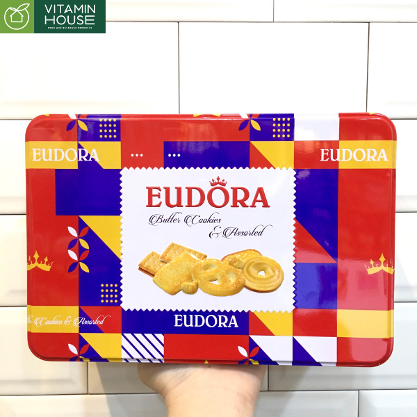 Bánh Eudora Butter Cookies & Assorteed 306g (tím)