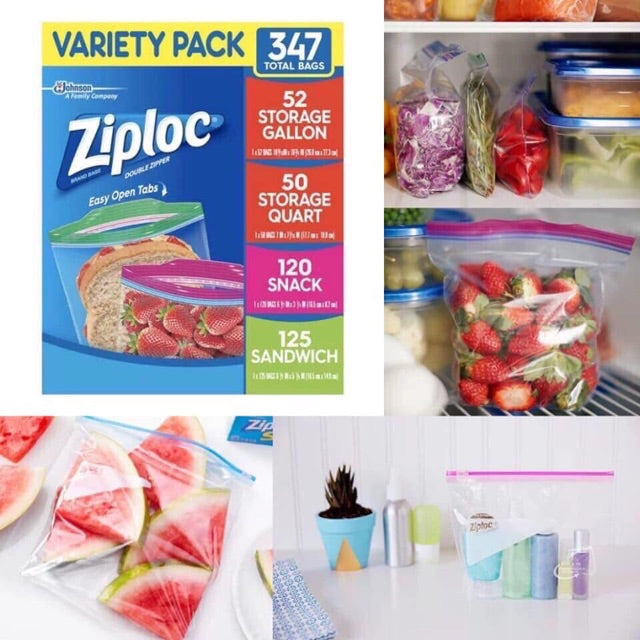 Hộp Túi Đựng Thực Phẩm Ziploc 38 Freezer Gallon