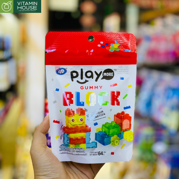 Kẹo dẻo Playmore xếp hình 64g
