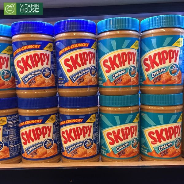 Bơ Đậu Phộng Skippy Super Chunk Mỹ Hộp 462g