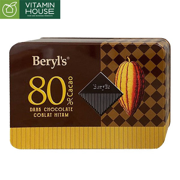 Chocolate Đắng 80% Cocoa Beryl's Malaysia Hộp 108G